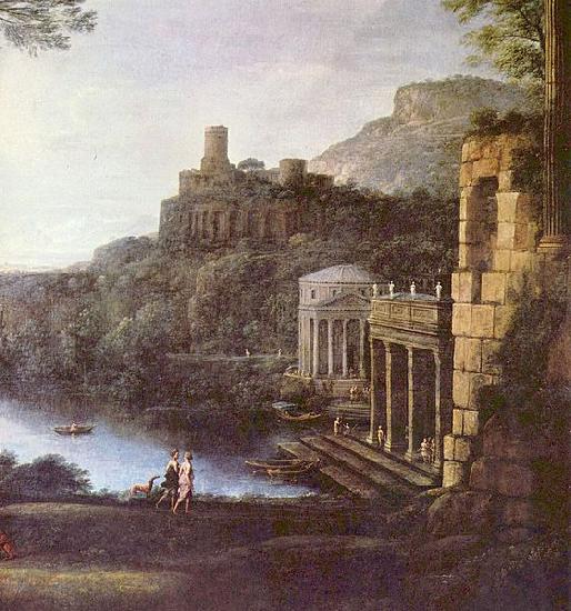 Claude Lorrain Landschaft mit der Nymphe Egeria und Konig Numa oil painting image